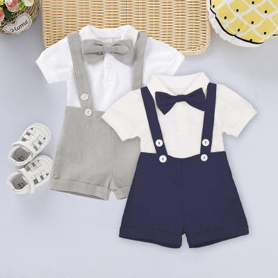 China Formal baby clothes 1 year old boys clothing sets summer baby suit gentleman outfits formal clothes wedding party costume clothes baby boy for sale