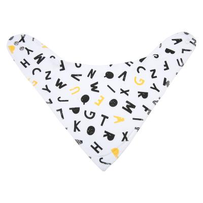 China 2021 New Organic Daily Clothing Baby Bibs Girls Triangle 100% Cotton Bib Bandana Custom Printed Baby Bibs for sale