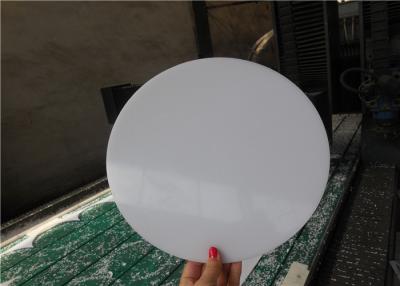 China natural white color pp plastic round spacers with CNC cutting and routing for sale