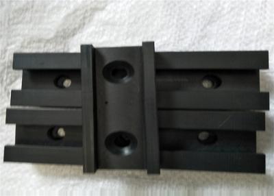 China MOS2 filled black color nylon plastic sliding plate with drilling holes for sale