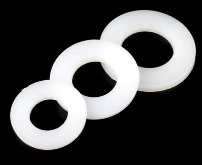 China Nylon and uhmwpe plastic spacers and gasket,standoff white color for sale