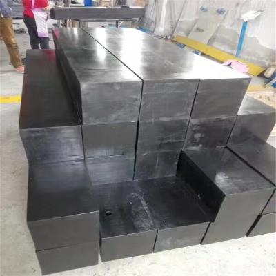 China Anti static plastic pe solid blocks for CNC machining parts black color for sale