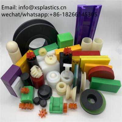 China custom design uhmwpe plastic machined small parts by lathe or cnc machine for sale