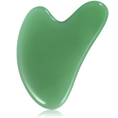 China Whitening Heart Shape Rose Quartz Amethyst Guasha Stone Jade Massage Tools For Natural Face for sale