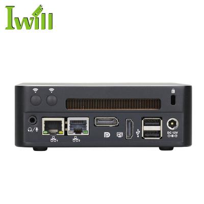 China Chinese Factory Supplier Industrial Fanless PC i5 i7 Mini CPU Quad Core With 1*MSATA 2.5 Inch HDD Support Win-7 Win-8 Win-10 for sale