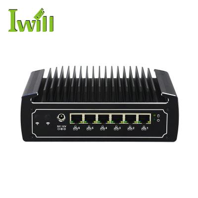 China Mini Firewall Barebone i5 8250U PC VPN Network Router 6 Port Firewall Pfsense For AES-NI for sale