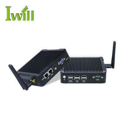 China For Kiosk Cheap Mini Linux J1900 Quad Core Mini Computer Fanless Box PC 12v For Kiosk for sale