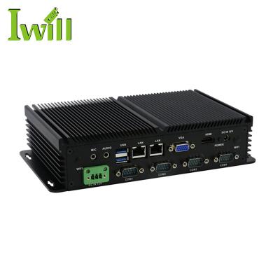 China Baytrail Quad Core IBOX-101 J1900 Fanless Pure Aluminum Fanless Industrial Computer With 3.5 Inch Motherboard for sale