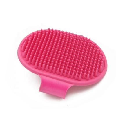 China Sustainable Bestselling Pet Bath Supplies Brush Pet Shower TPR Dog Bath Brush for sale