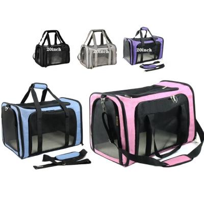 China SUSTAINABLE FASHION AIRLINE APPROVED PURSE DOG CARRIER TRAVEL CRATE FOLDING TOTE BAG for sale