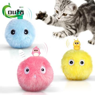 China New Design Cat Toys Sustainable Automatic Interactive Smart Electric Pet Rolling Smart Ball Sounding Cat Dog Toys Squeaky for sale