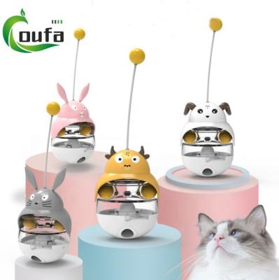 China Viable Interactive Educational Tumbler Toy Cat Toy Pet Supplies Funny Pet Training Tool Cat Leaking Food Ball Toy for sale