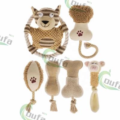 China Stocked Wholesale Soft Plush Pet Durable Pet Supplies Manufacturer Hot Selling Squeaky Chew Toys For Dogs for sale