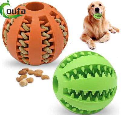 China Wholesale Custom Viable Dog Treat Dispenser Toy Ball TPR Puzzle Dog Toy Balls For Training Improve Rubber Chew IQ for sale