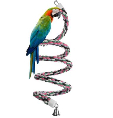 China New Viable Hot Sale Pet Bird Toys Hanging Rope Toys Multicolor Type For Bird Toy Calopsita Parrot Rope Bungee Accessories for sale