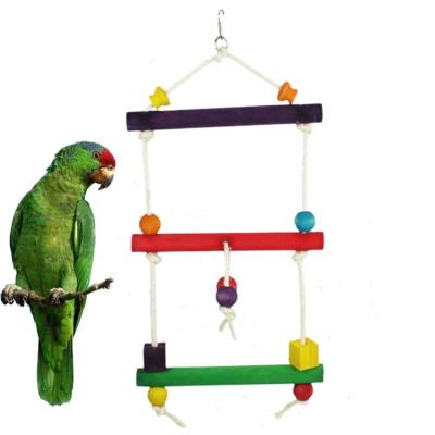 China Hot Sale Various Viable Pet Position Parrot Cage Toys Bird Swing Toys Bells Climbing Accessories For African Gray Parrot Toys for sale