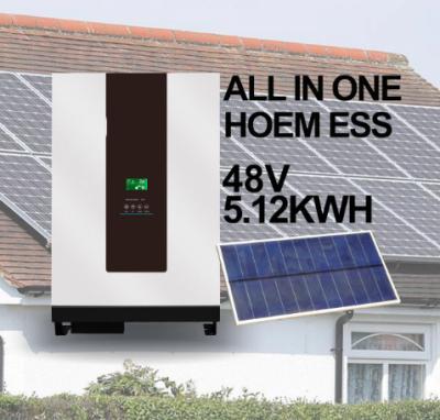 Cina 10KW 5kw batteria al litio tutto in uno sistema di energia solare 48v Lifepo4 batteria Home Energy Storage Batteria inverter in vendita