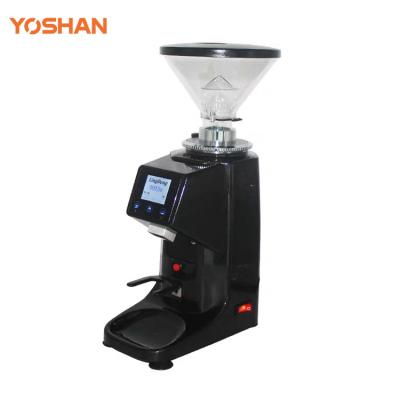 China Car Electric Coffee Bean Grinder For Coffee Shops Espresso Flat Burr Coffee Grinder Aluminum Alloy for sale