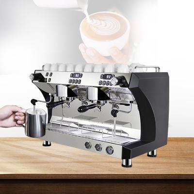 China Custom Made Black Hotel La Pavoni Espresso China 2 Groups Professional Coffee Machine for Factory Supplier for sale