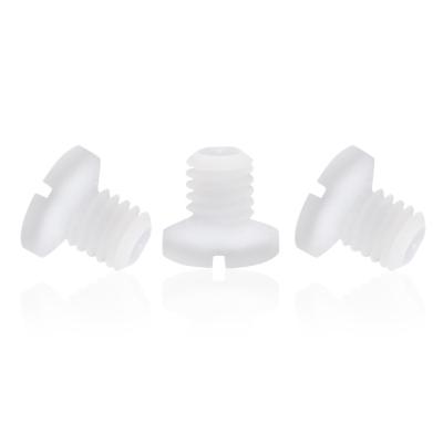 China PTFE Factory precision machining strong hard screw nut plastic PTFE Teflon F4 stud bolts for sale