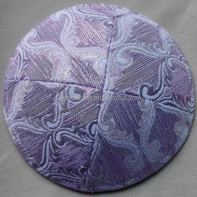 China 100% Jewish round cotton jacquard kippah yarmulka bar bat mitvazh events for sale