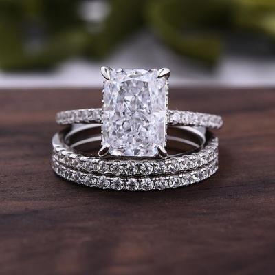 China FASHIONABLE cheap price 925 silver ring women jewelry diamond rings wedding engagement ring good quality big for sale