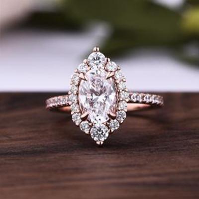 China FASHIONABLE Wholesale Classics Designs High Quality Moissanite Eternity Ring Silver Jewelry for sale