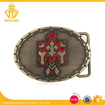 China Europe Custom  antique gold  with  soft enamel  epoxy  medal buckle for sale