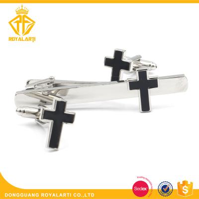 China Customized High Quality Personalized Custom  Silver Plated Cufflinks Tie Clip And Cufflink for sale