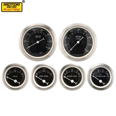 China 85mm Classic Black White Needle Dial Electric 52mm Gauge Set M/H For Automotive 85mm / 52mm for sale