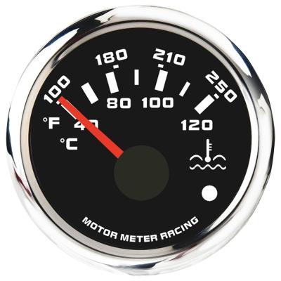 China White Universal Automobile/Generator 52mm LED Electric Water Temperature Gauge For Automobile for sale