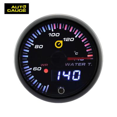 China Smoked Auto Temperature Gauge Race Car Water Lens Automobile Water Temperature Gauge Meter for sale