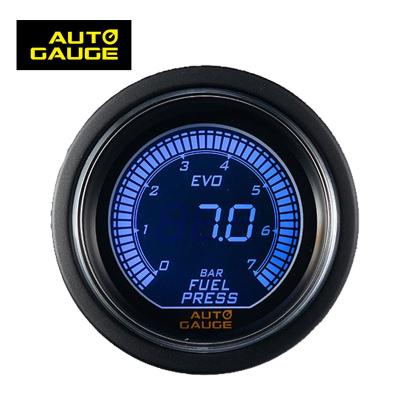 China Digital 52mm LCD Display Digital Volt Meter For Performance Car With Pressure Sensor Fuel Pressure Gauge for sale