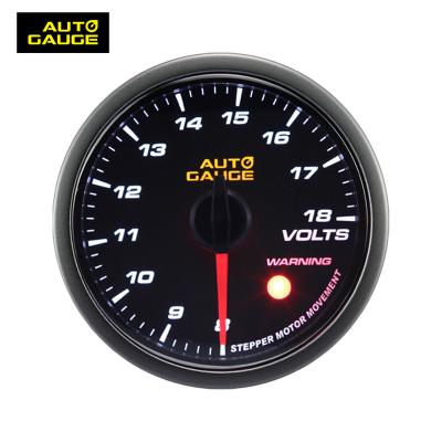 China Volt meter 60mm Universal with black Aluminum bezel Analog Volt Meter Auto Gauge for sale