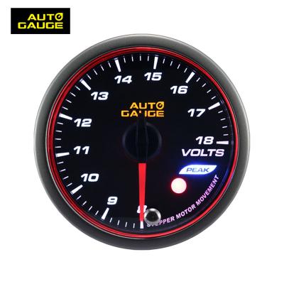 China Automotive 52mm Warning Lens And Maximum Smoke Rim Voltmeter Analog Volt Gauge Aluminum For Car for sale