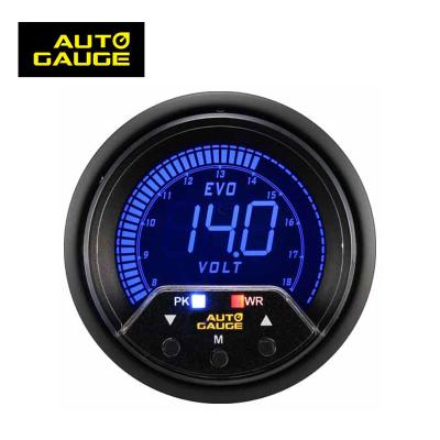 China Volt Meter Excellent Digital 4 Auto Tuning Gauge 60mm Colors Volt Meter Electric Auto Gauge for sale