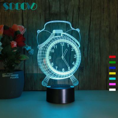 China Modern Small Wake Up Night Light Creative Electric Illusion Led 7 Color Changing 3d Lamp For Sale for sale