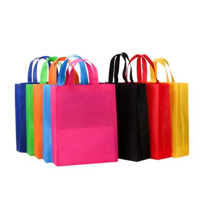 China Eco Friendly Printed Nonwoven Fabric Carry Bag Grocery Tote Bags for sale