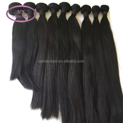 China Straight Haiyi Tangle No No Shed Dyeable 9A 10A 100 Virgin Cuticle Aligned Brazilian Hair for sale