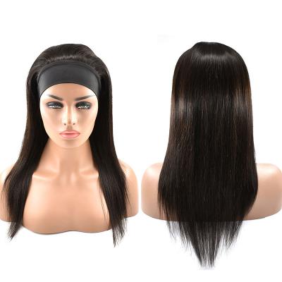 China Cheap Unprocessed Silky Straight Remy Human Hair Extensions Virgin Wave Hair Headband Wig for sale