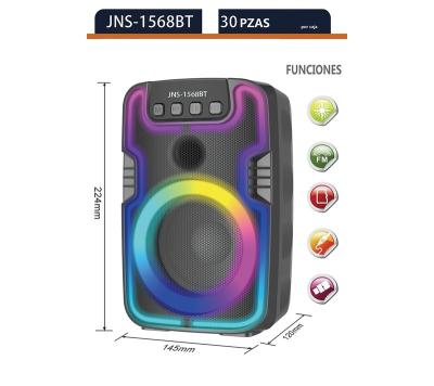 China Factory Selling Super Hot Outdoor Music Speaker Portable Bass Stereo Sound OKFLY JNS-1568BT Wireless Speaker for sale