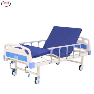 China High quality low price 2 functions manual double shaking nursing bed can add dining table for sale