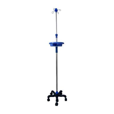 China Low Price Hospital Furniture IV Pole Adjustable Infusion Pole Height Adjustable IV Pole Drip Stand for sale