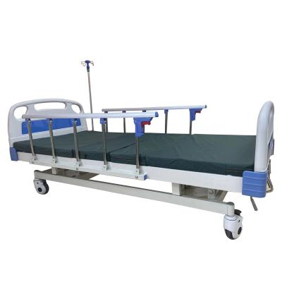 China Hospital Room Low Price High Quality Manual Triple Function Hospital Bed With Lift Function for sale