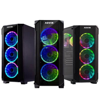 China Yes New Arrival Tower Gaming PC RGB Fan I7 I5 1650 1050TI 16GB 32GB DDR6 Server Computer for sale