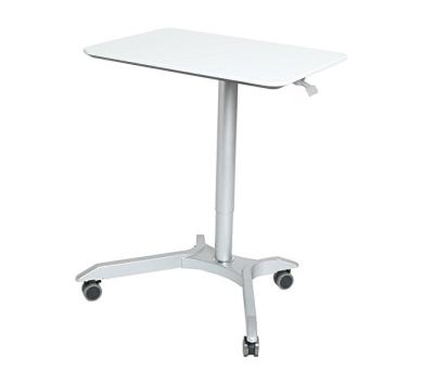 China Workstation Monitor Ergonomic Riser (Height) Adjustable Sit Stand Mobile Trolley Presentation | Tension Spring Height Adjustable Desk 28 for sale