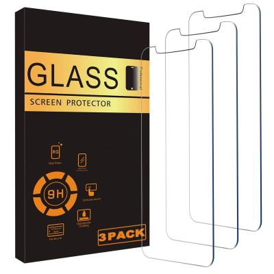 China Scratch resistant; High hardness; Super Transparency 9H Ultra Thin Customized Logo Mobile Phones iphone 11/Xr Tempered Glass Screen Protector Compatible For 3 Packs for sale