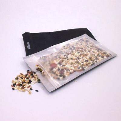 China BIODEGRADABLE Resealable Zipper Pouch Snack Plastic Packaging Clear Zipper Bag Data Line for sale