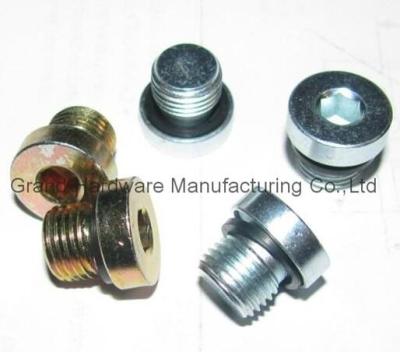 China 1/4 Inch Oil Drain Plugs OEM Steel Galvanized Service Equipment Male NPT Hydraulic Thread for sale