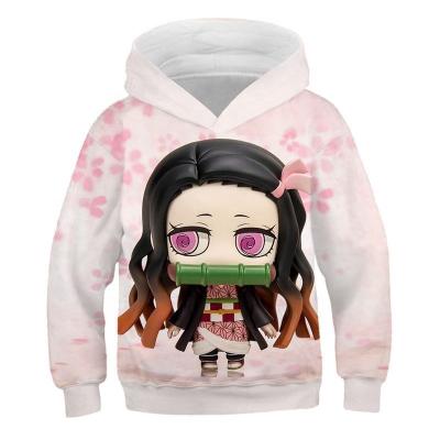 China Women's Anime Cosplay Anti-wrinkle Demon Slayer Hoodies Popular Japanese Sweater Men's Unisex Hoodies for sale